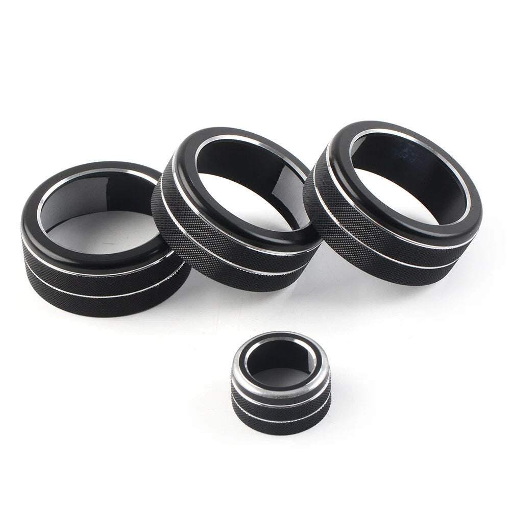 Black AC Climate Control Knob Ring Cover for Honda Civic CR-V (2023–2024)