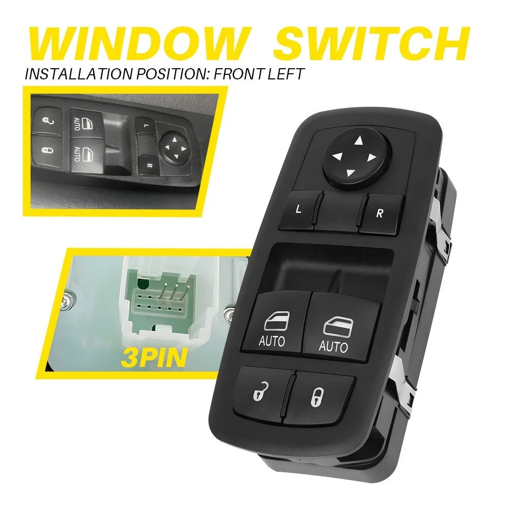 Master Window Switch Control Button for Dodge Challenger (2015–2022) 68183752AE H