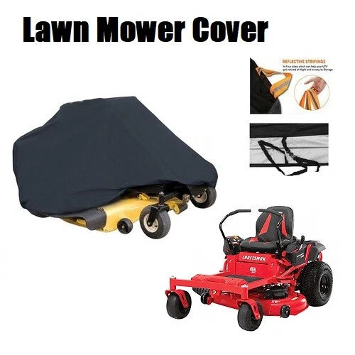Riding Lawn Mower Cover for Tractor (Waterproof, Heavy Duty, UV, Snow Resistant)