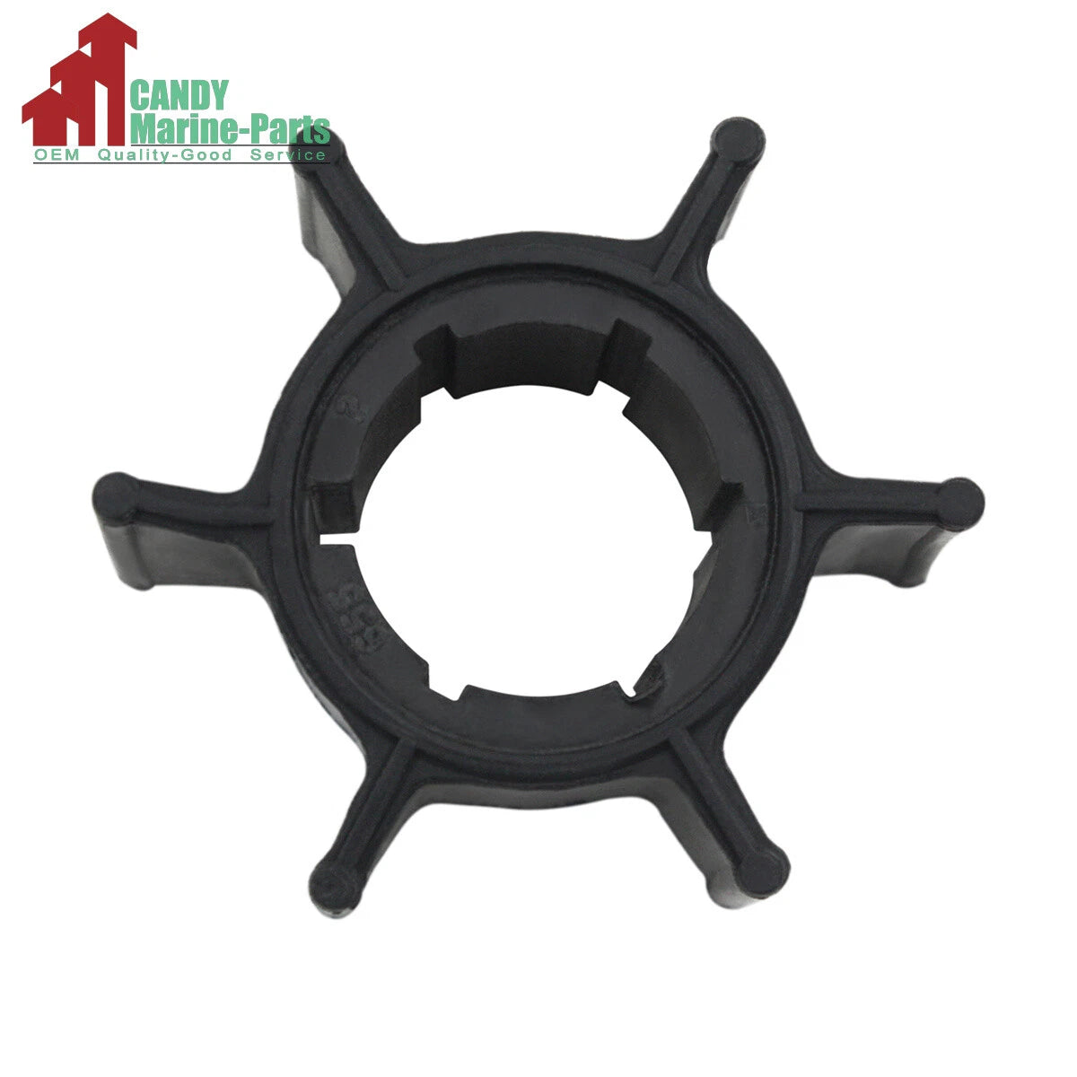 Water Pump Impeller for Yamaha 9.5 15 HP 2 Stroke (1994–2005) PN 655-44352-09