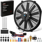 16" 2000 CFM Electric Radiator Fan Relay Kit for Universal Applications (2000–2023)