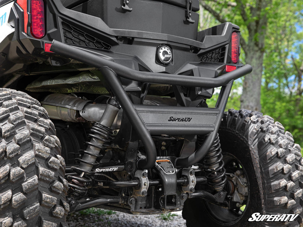 SuperATV Rear Bumper for Can-Am Maverick Sport 1000 (2018–2023) - Wrinkle Black