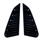 2X Gloss Black Rear Window Louvers for Subaru Impreza WRX (2011–2014)