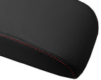 Leather Console Lid Armrest Cover for Honda Element (2007–2011) Red Stitch