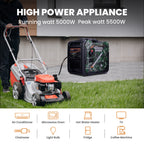 5500 Watt Portable Inverter Generator for Gasoline Power (Electric Start)