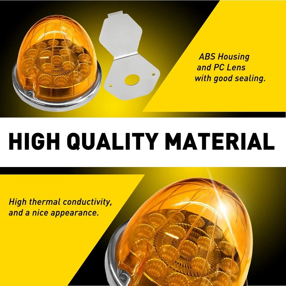 Amber LED Clearance Marker Lights for Truck Trailer (4-40X)