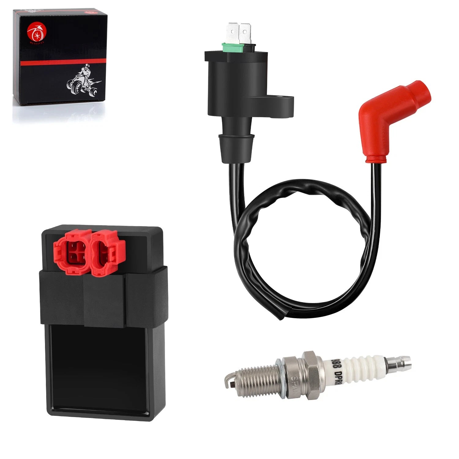 CDI Ignition Coil Rectifier Relay & Wire Harness for Honda TRX300 (1994-1996)
