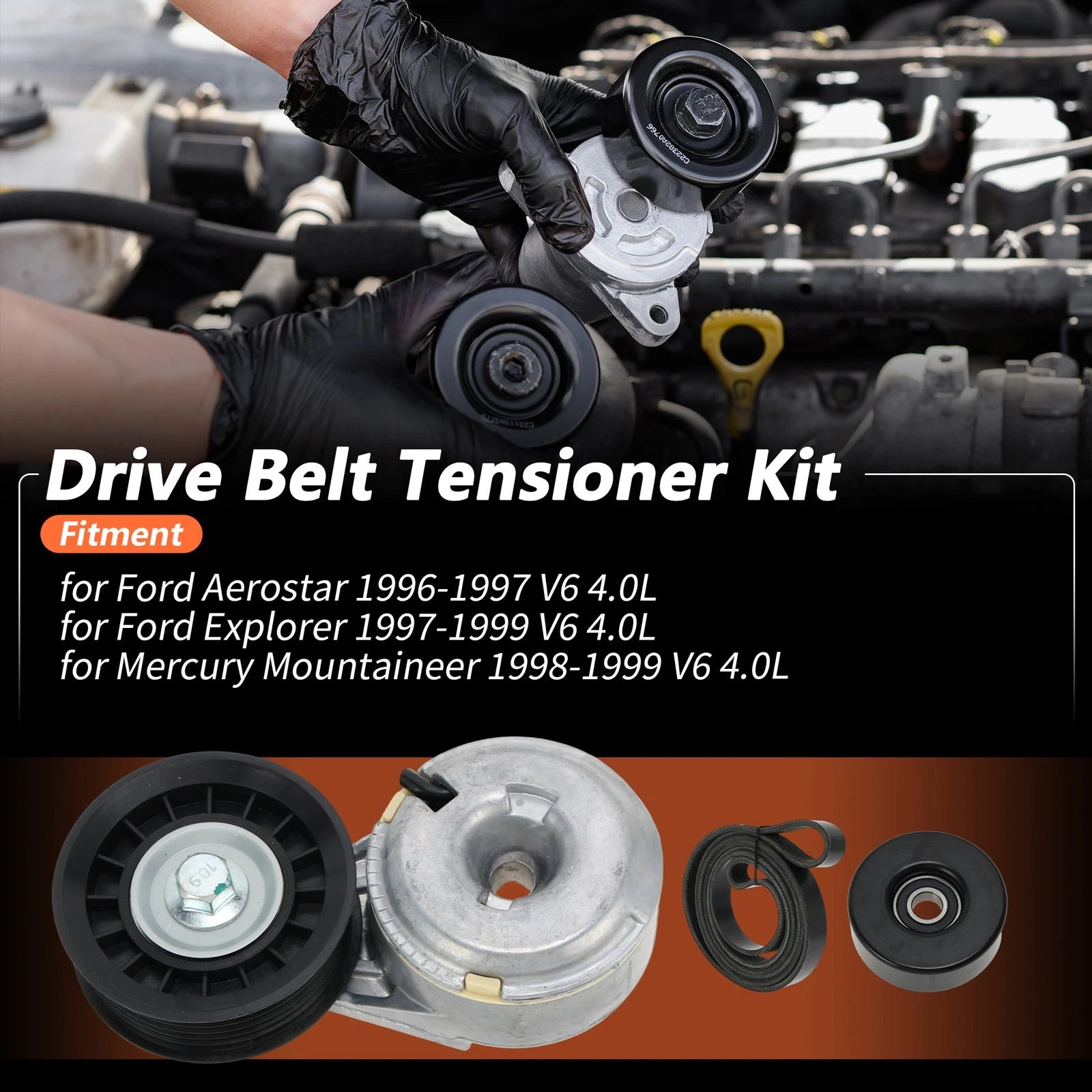 Drive Belt Tensioner Kit for Ford Aerostar (1996–1997) 90K-38102