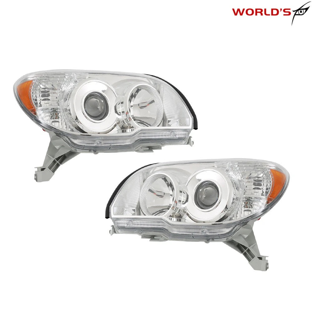 Projector Headlights for Toyota 4Runner (2006–2009) Chrome Left+Right