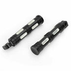 CNC Cut Black Foot Pegs for Chopper Touring Sportster (CN #3)
