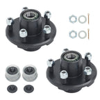 Set of 2 Trailer Hub Kits for 2000 lbs Straight Spindle (5 on 4.5")
