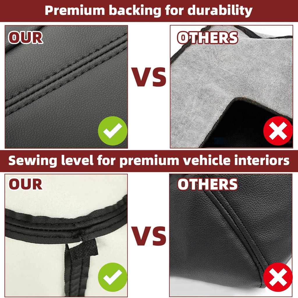 Leather Console Armrest Lid Cover for Chevrolet Silverado Tahoe Sierra (2007–2014)