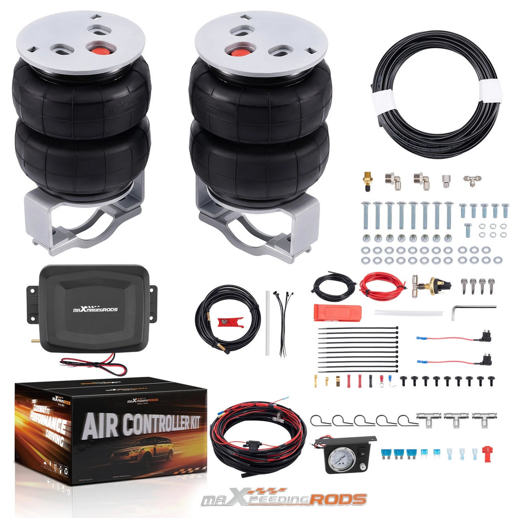 Air Springs & Compressor Kit for GMC Sierra, Chevy Silverado 1500 (1999–2006)
