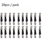 20-Piece Quick Change Bait Ring Tackle Connectors for Carp Fishing Lines