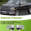 Left Right Side Mirror Cover Cap Replacement for Dodge - Electroplating Color
