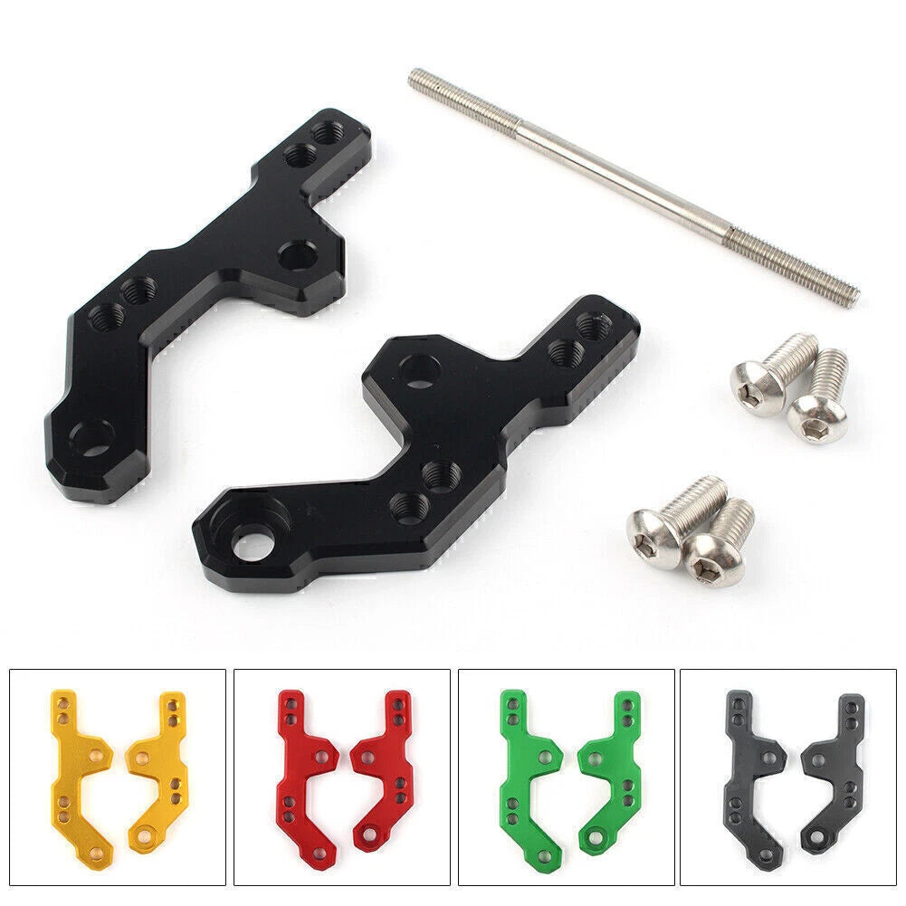 CNC Rearset Base Mount Plate Bracket for Kawasaki Ninja 250 300 Z250 Z300 (2013–2016)