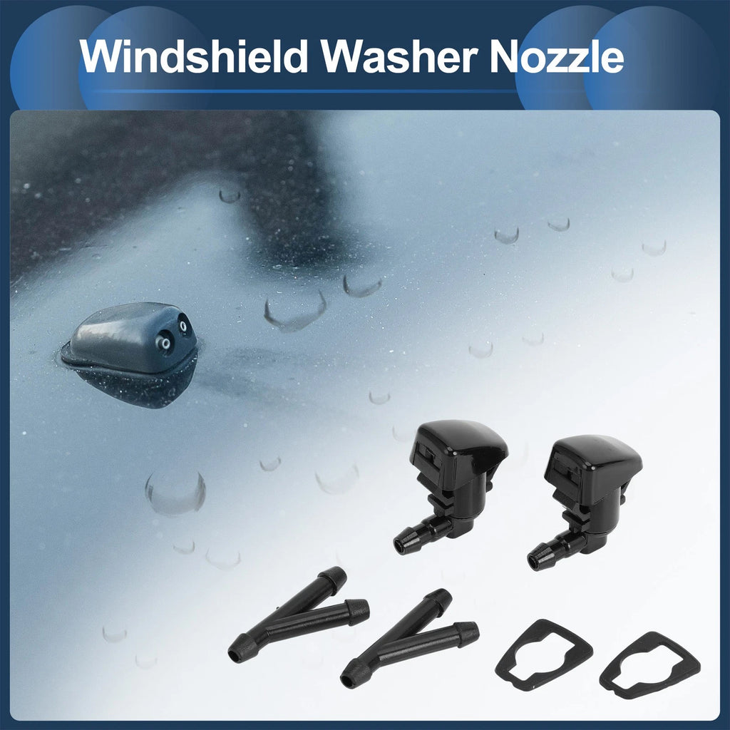 Windshield Washer Nozzle Set with Jet Hose Connector for Ford Edge (2007–2011)