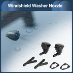 Windshield Washer Nozzle Set with Jet Hose Connector for Ford Edge (2007–2011)