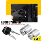 Set of 2 Door Lock Cylinder Kit with Keys for GMC Chevy C1500 K1500 Tahoe Yukon