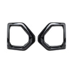 Set of 2 Black Fog Light Outer Bezel Covers for GMC Sierra Denali (2019–2021)