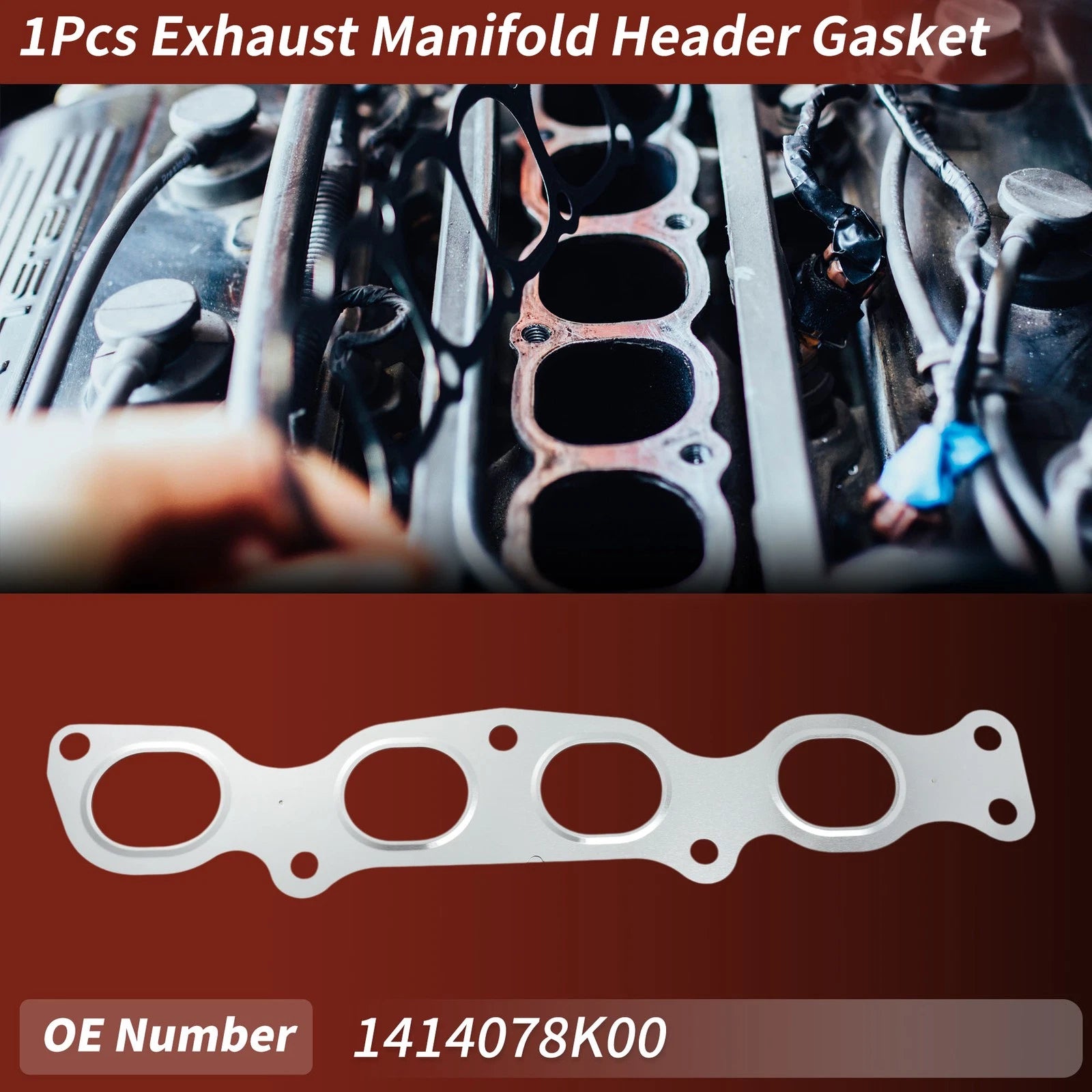 Exhaust Manifold Header Gasket for Suzuki Grand Vitara (2008–2021) No. 1414078K00