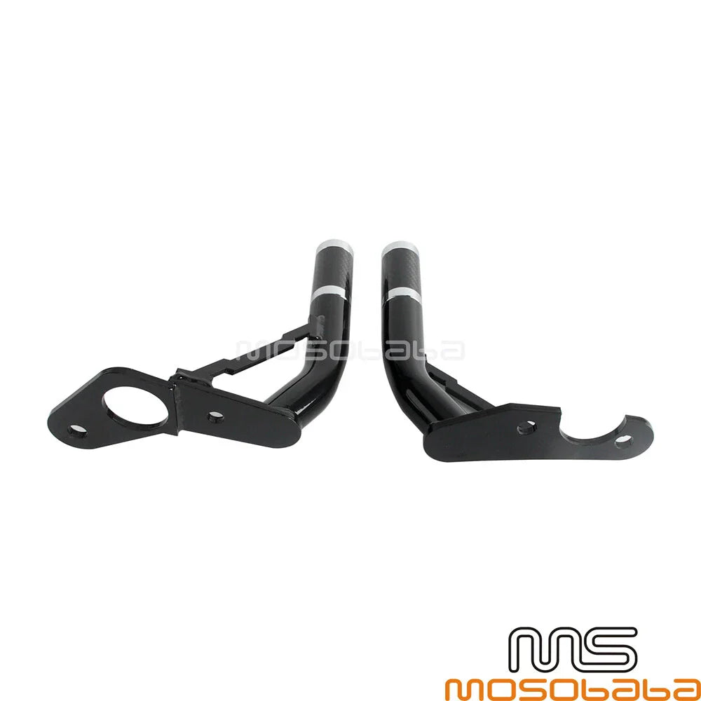 Black Rear Guards Crash Bar & Frame Slider for Harley Softail Fat Bob (2018-2023)