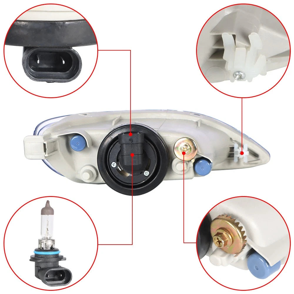 Fog Light Wiring Kit with Bulbs for Toyota Corolla (2005–2008)