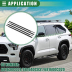 Set of 1 Window Weatherstrip Trim Seal Belt for Toyota (No. 681630C031/681640C031)