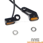 E4 Amber Mini LED Turn Signal Lights for Harley-Davidson Dyna