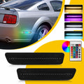 2X RGB LED Rear Bumper Side Marker Lights for Ford Mustang (2005–2009) 4R3Z15A201BA