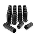 Set of 24 Black 7 Spline Lug Nuts 14x1.5 for Chevy GMC Silverado Sierra 1500