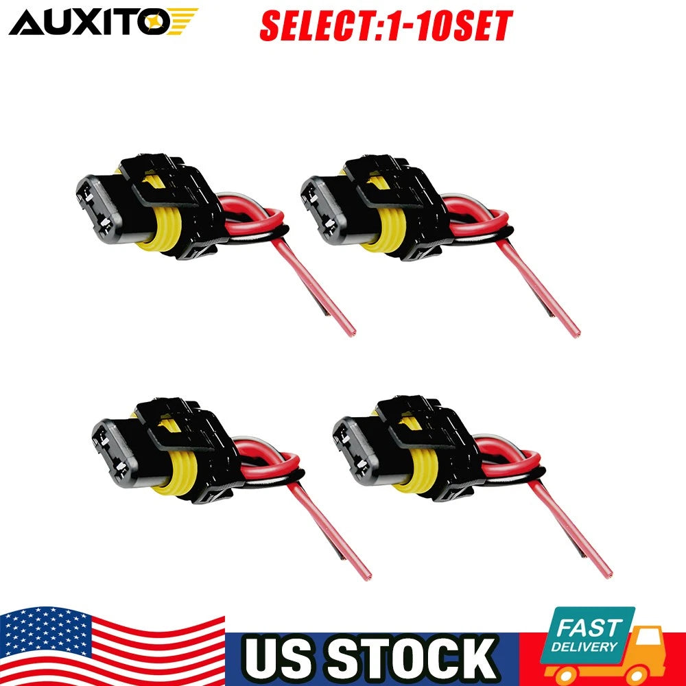 Set of 20 9005 9006 Female Socket Wiring Harness Plug Connector for Headlight Fog Light