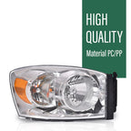 Set of 2 Headlights for Dodge Ram 1500 2500 3500 (2006–2008)