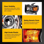 Headlight Pair with Bulbs for GMC Canyon (2015–2022) Projector DRL