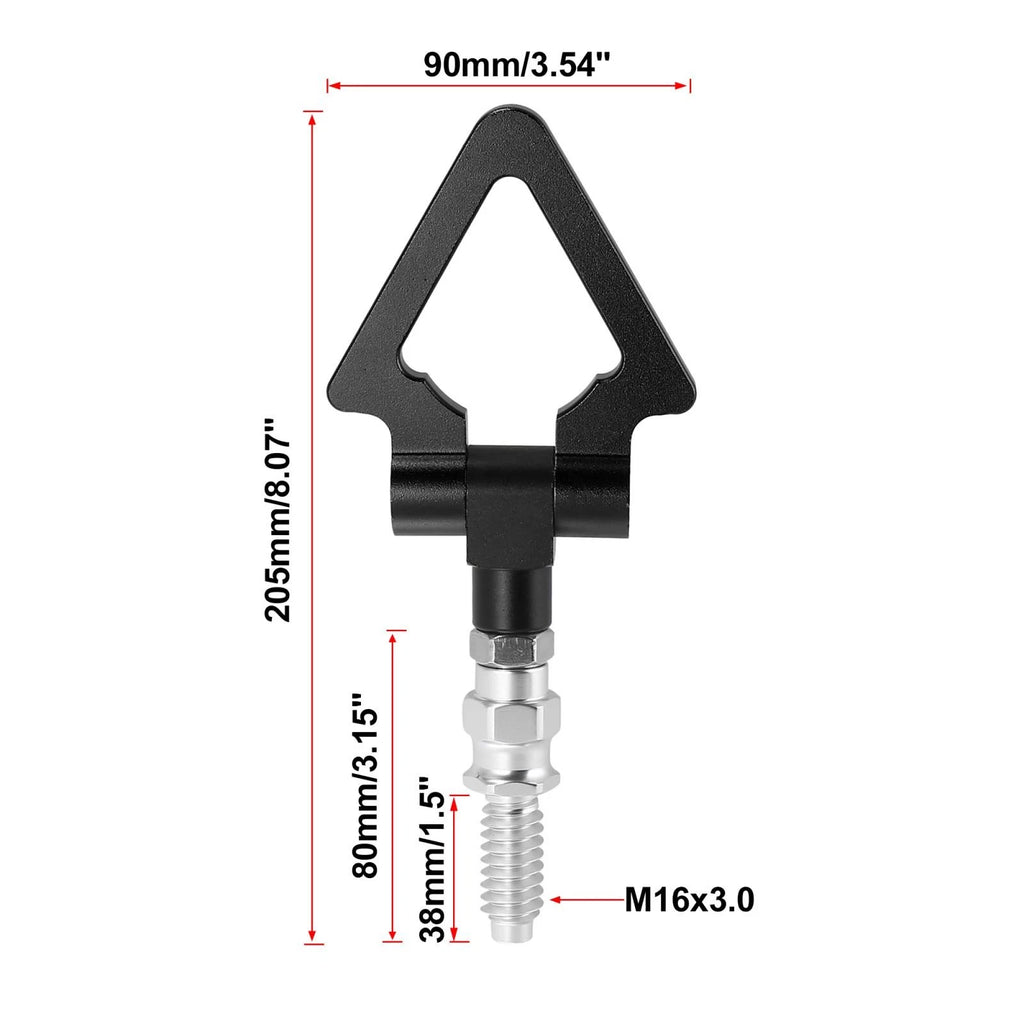 Tow Hook Triangle Ring for BMW 3 5 7 Series Z3 Z4 (Black)