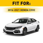 Carbon Fiber Style Armrest Box Console Cover for Honda Civic (2016–2020)