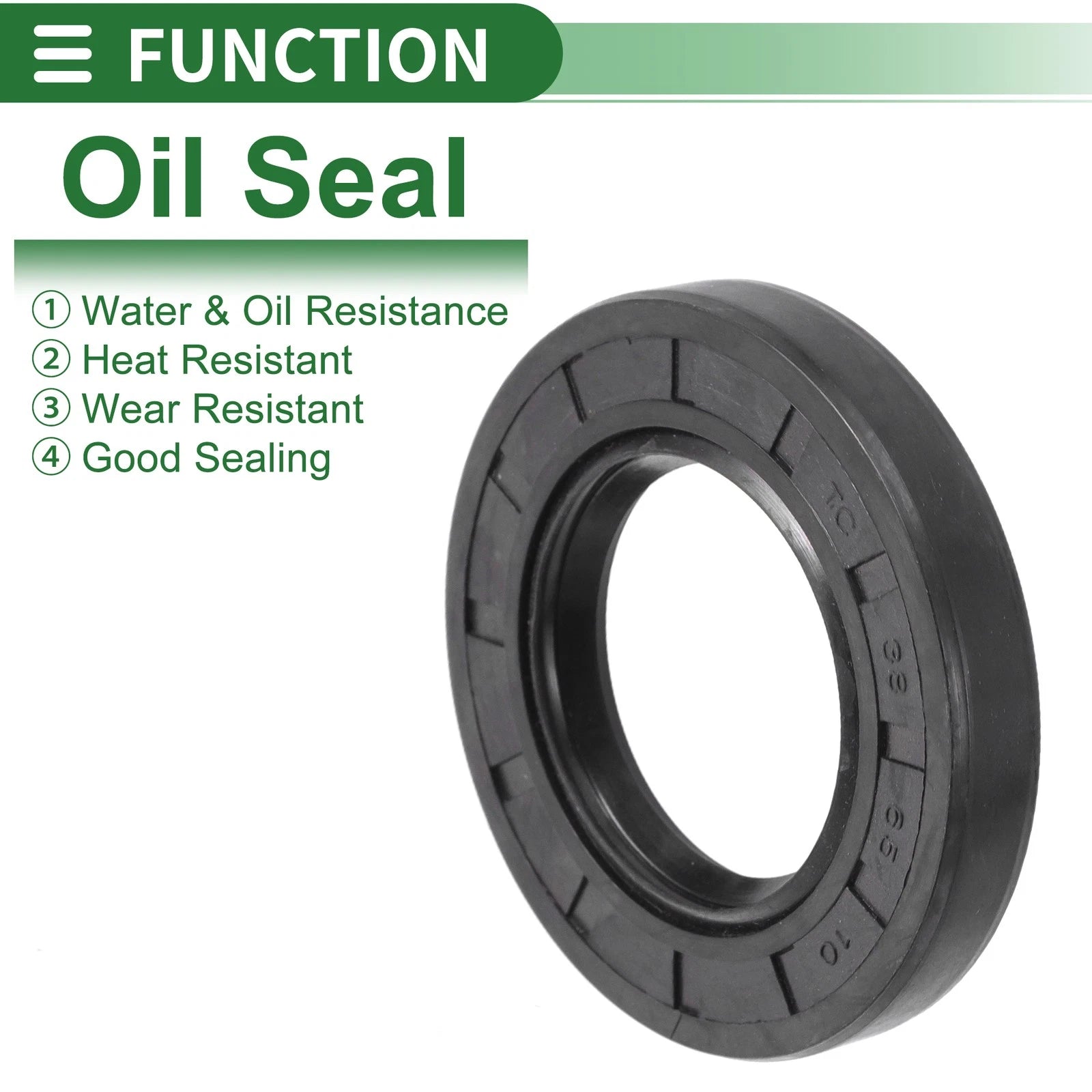 Set of 5 Oil Seal Rotary Shaft Seal NBR Rubber 38x65x10mm