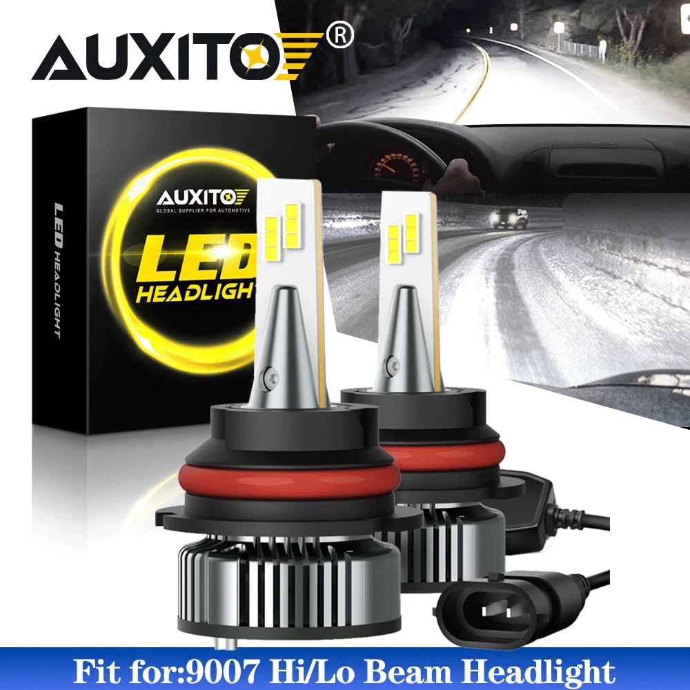 AUXITO 9007 LED Headlight Kit for HB5 (High/Low Beam)