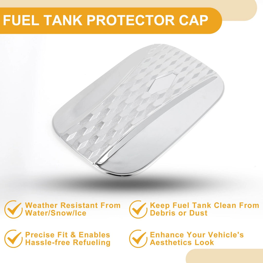 Fuel Tank Door Cap for Kia Carnival (2020–2025) Chrome Silver Tone