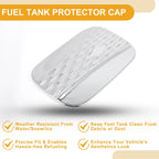 Fuel Tank Door Cap for Kia Carnival (2020–2025) Chrome Silver Tone