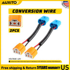 2X 9004 to 9003 H4 Conversion Wire Harness Dual Beam Headlight Adapter