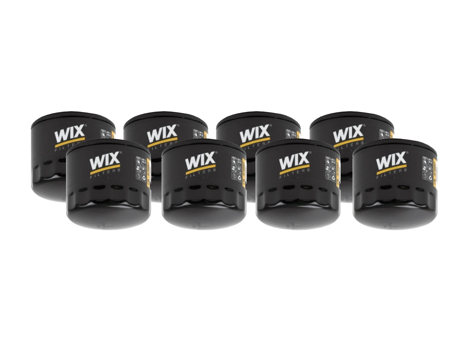 Set of 8 Engine Oil Filters for Chrysler Dodge Mitsubishi (GAS)