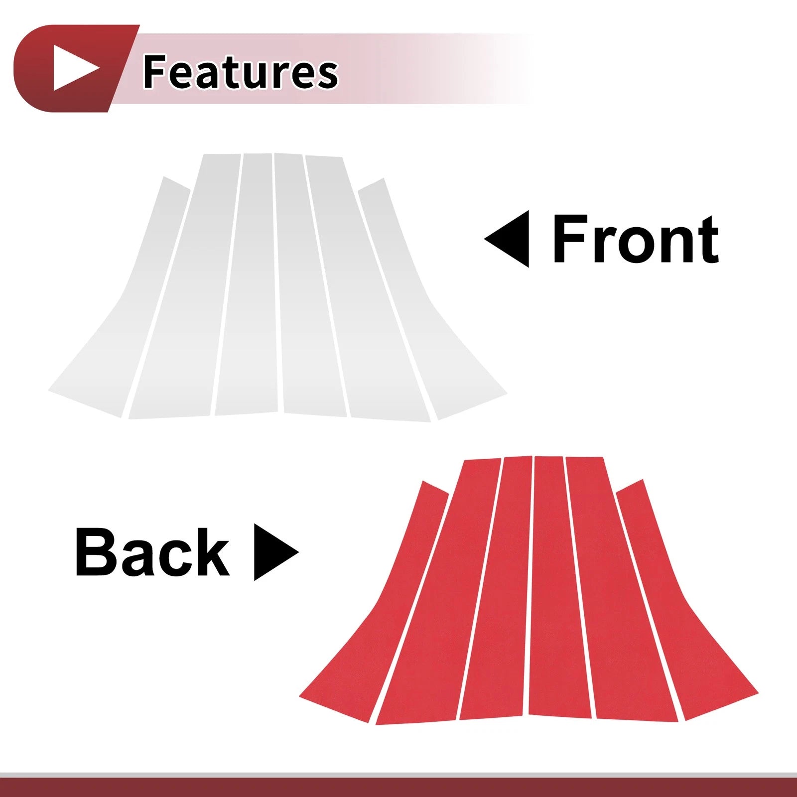 Door Pillar Window Trim for Volkswagen Polo Hatchback (2018–2023)