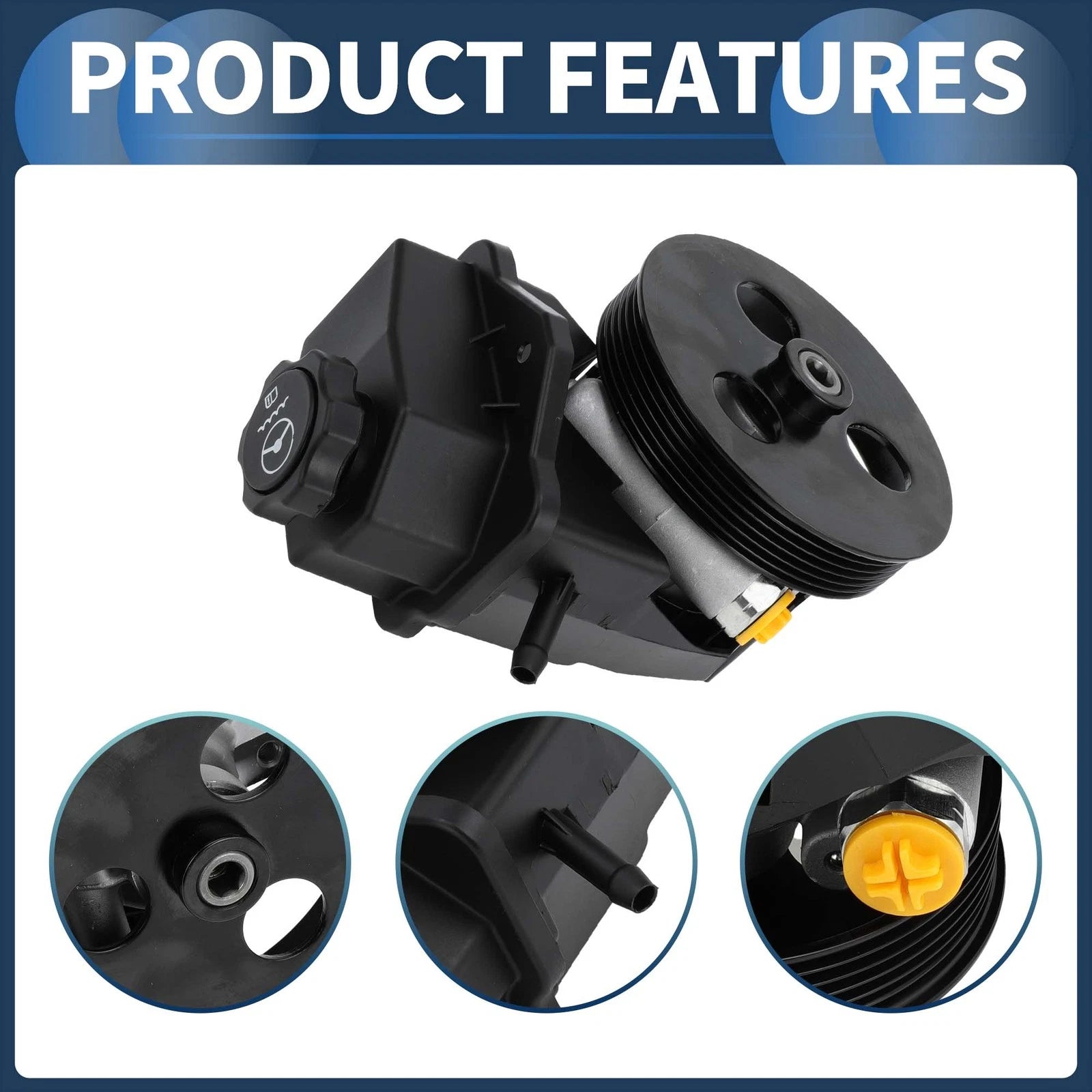 Power Steering Pump with Pulley for Chevrolet Impala (2006–2010) No. 88964571