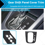 Carbon Gear Shift Panel Cover Trim for VW Golf 6 MK6 GTI RHD (2008–2013)