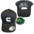 Cummins Trucker Mesh Summer Hat for Trucks (Snap Back, Black Logo)