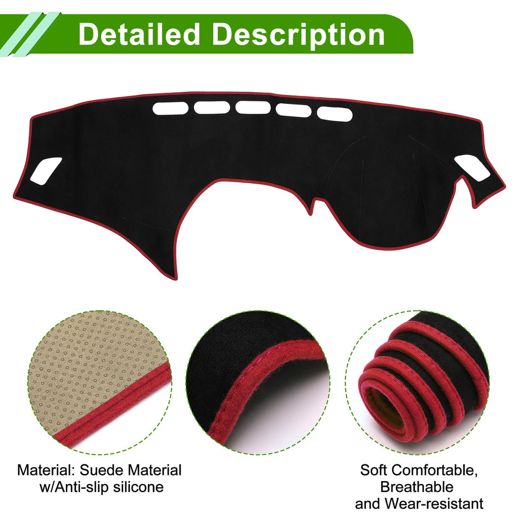 Dashboard Cover Mat for BMW 1 Series F20 (2012–2017) Black Red