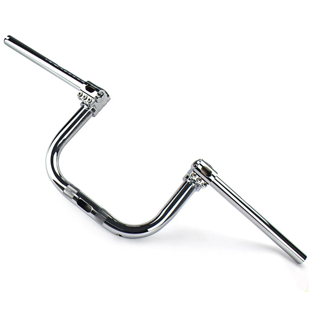 8" +2" Rise Monkey Handlebar for Harley Sportster Dyna Softail (1996–2017) Chrome