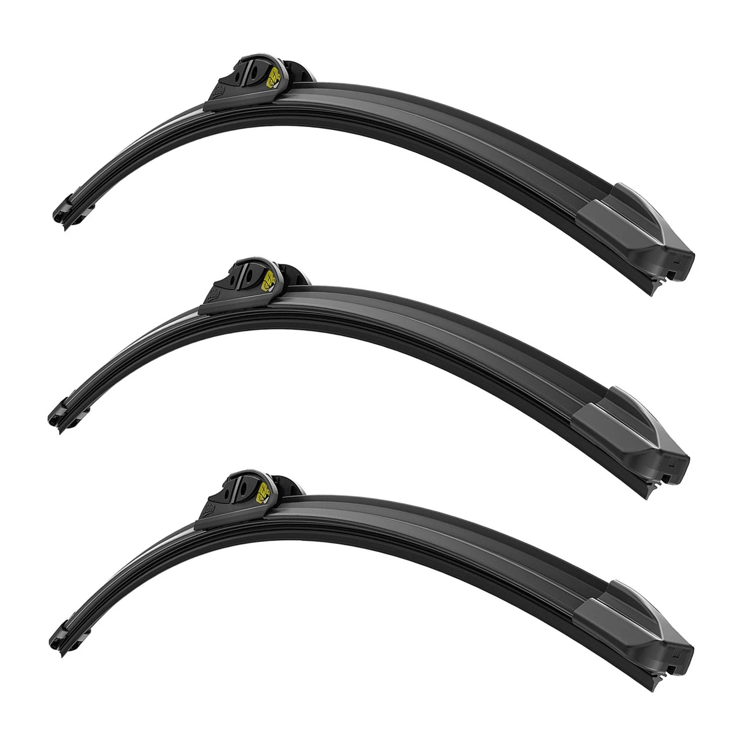 3pc Wiper Blade Kit for Valeo Ultimate Beam (20" Left, 20" Right, 16" Rear)