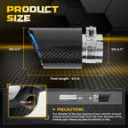 2.5" In 3.5" Out Carbon Fiber Exhaust Tip for Universal Fit (PY)